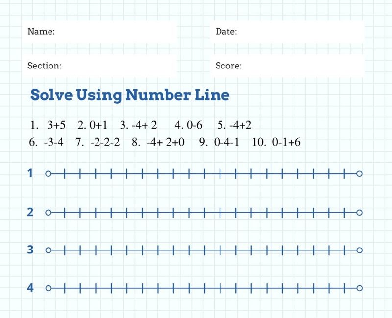 15-printable-number-line-subtracting-worksheets-numbers-1-20-etsy