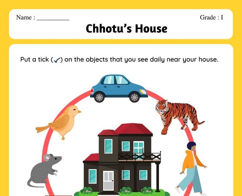 Exploring Chhotu s House A Class 3 EVS Worksheet