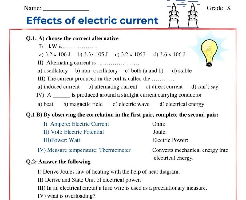 effects-of-electric-current-class-10