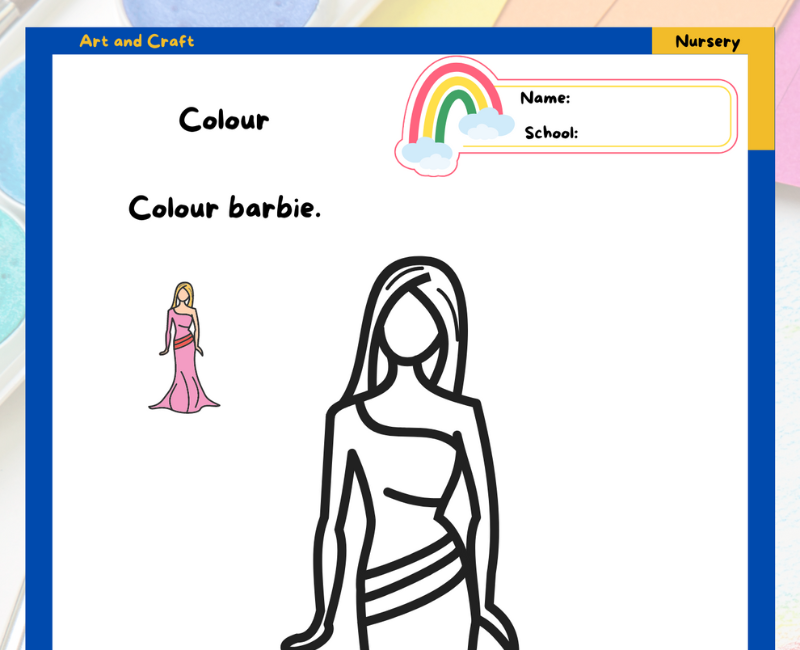 How To Draw A Girl Filled With Beautiful Colors | Desenho