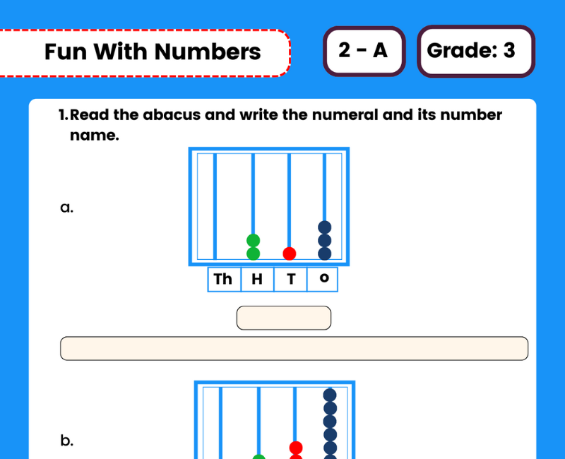 7 Engaging Fun with Numbers Class 3 Worksheets for Math Practice