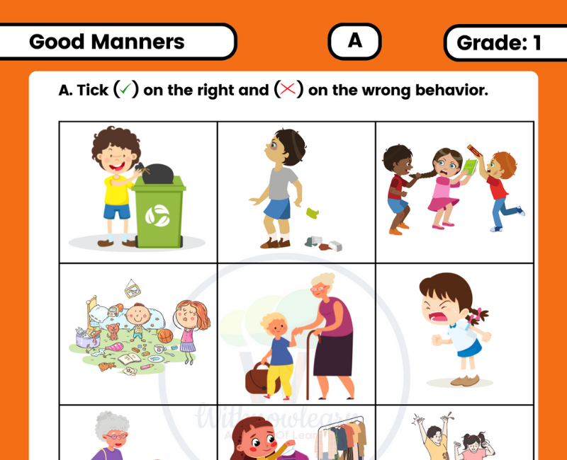 Good Manners Worksheets