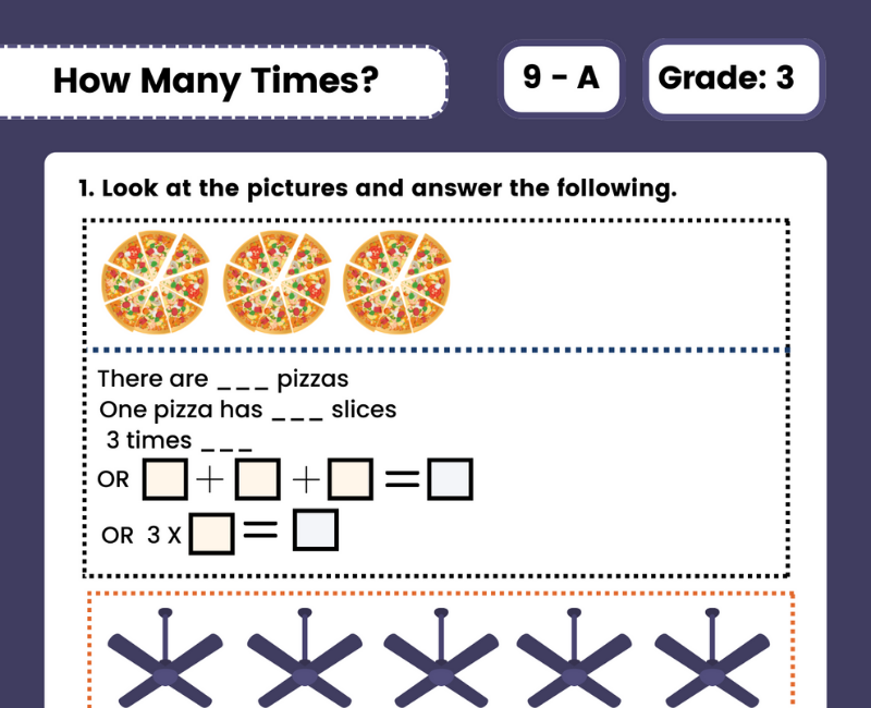 Class 3 Multiplication worksheets