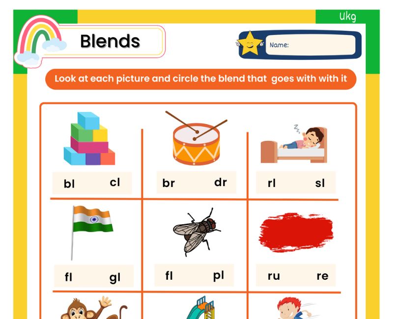 Kindergarten Kids Will Love These 5 Pages of Blends Worksheets