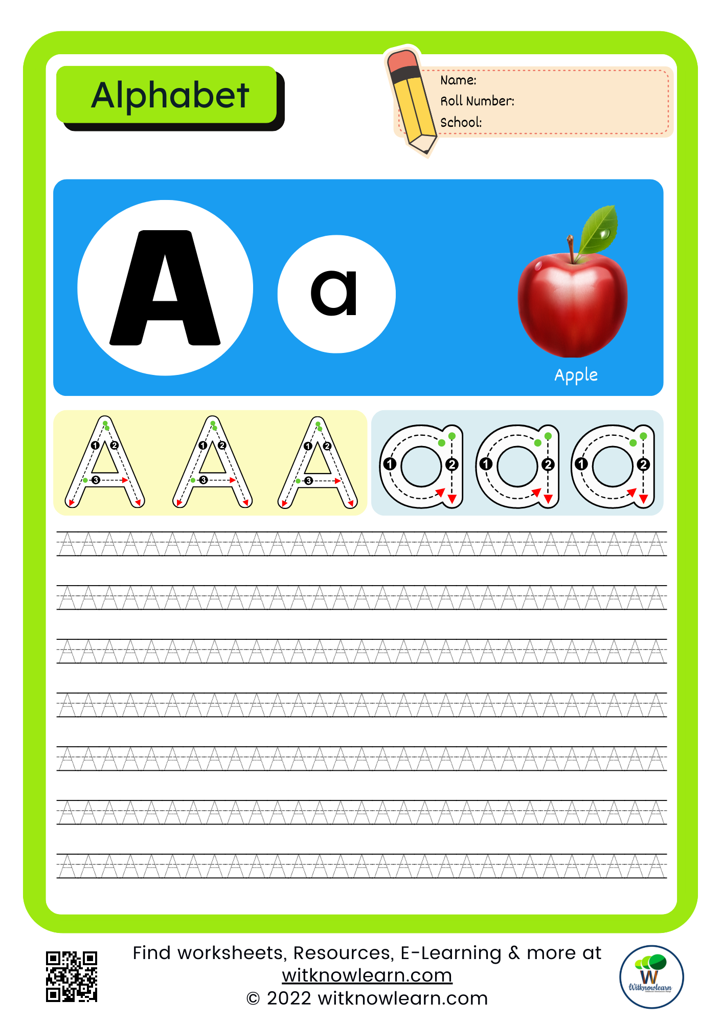 52 Page A to Z Alphabet Tracing Worksheet with Fun Activities for Nursery  Class