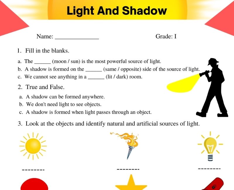 Light Of The World Worksheets Free Printables