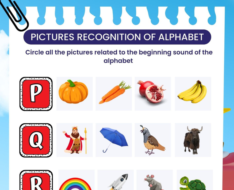 Match Capital Letters With Pictures Worksheets Pdf