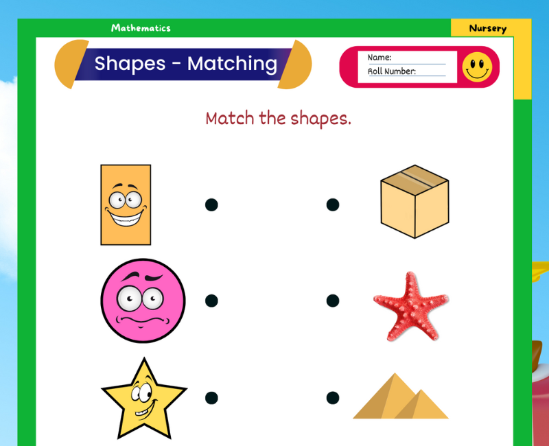 colourful-and-challenging-matching-shapes-worksheet-for-nursery-class