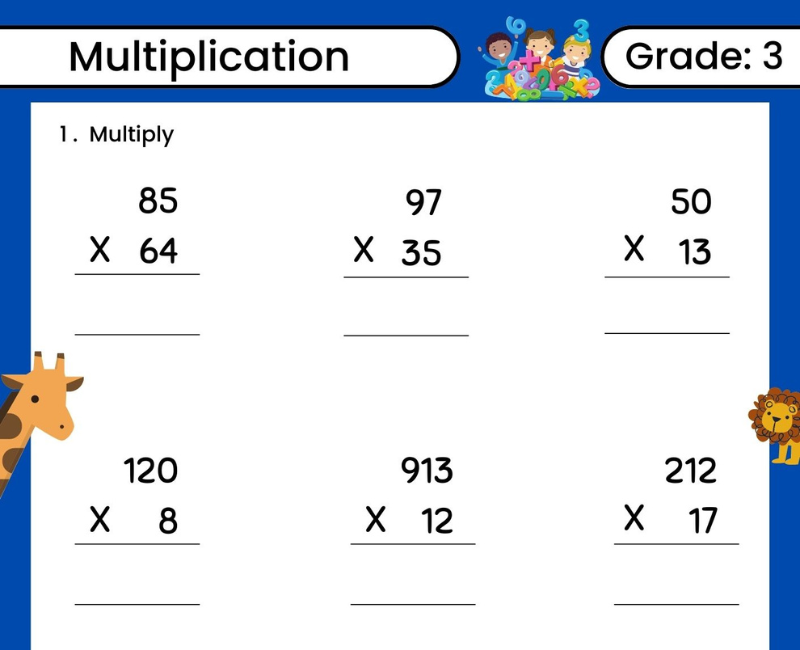 Multiplication Activities For Class 5