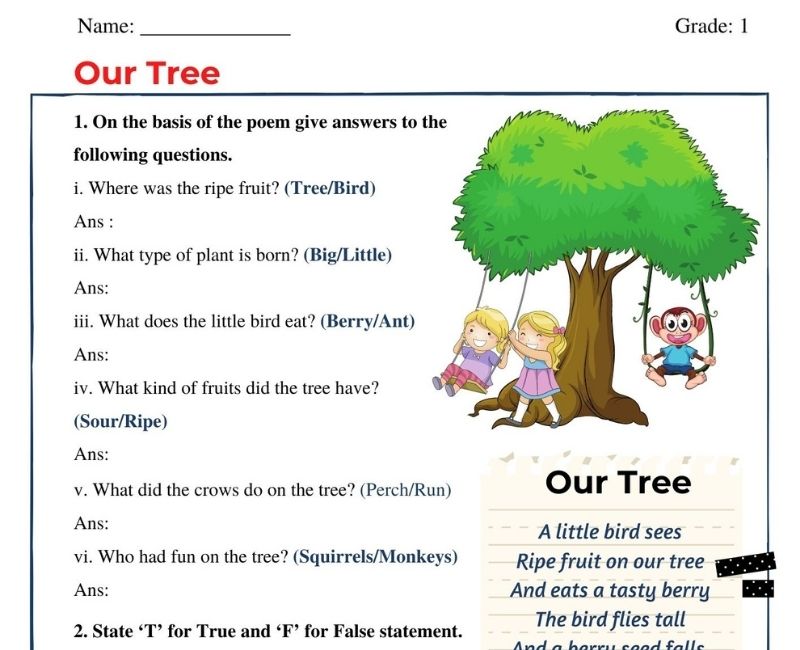 exploring-marigold-chapter-12-our-tree-worksheet-for-class-1