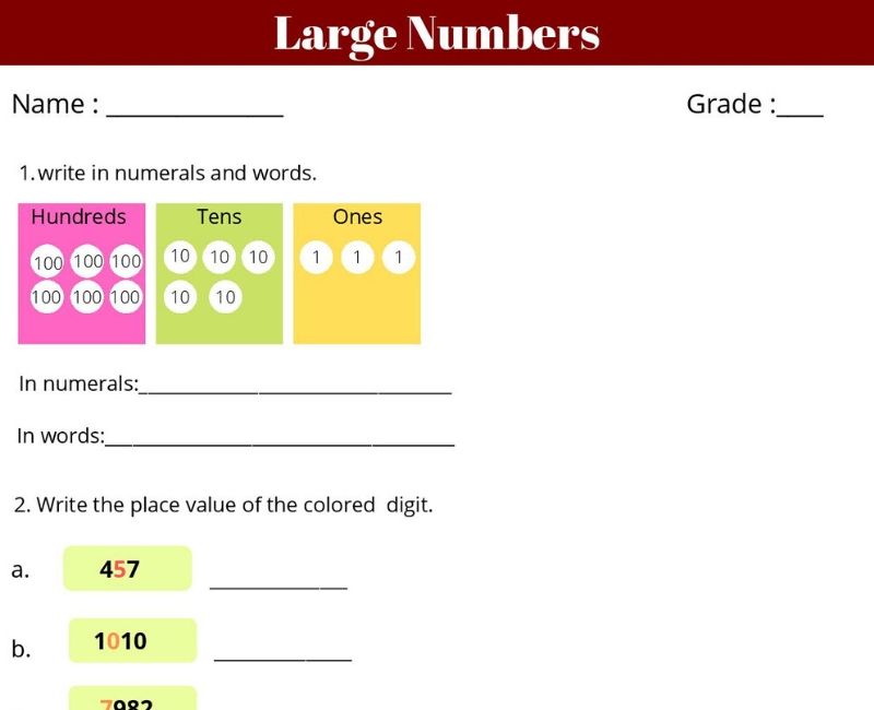 free worksheets for cbse grade 3