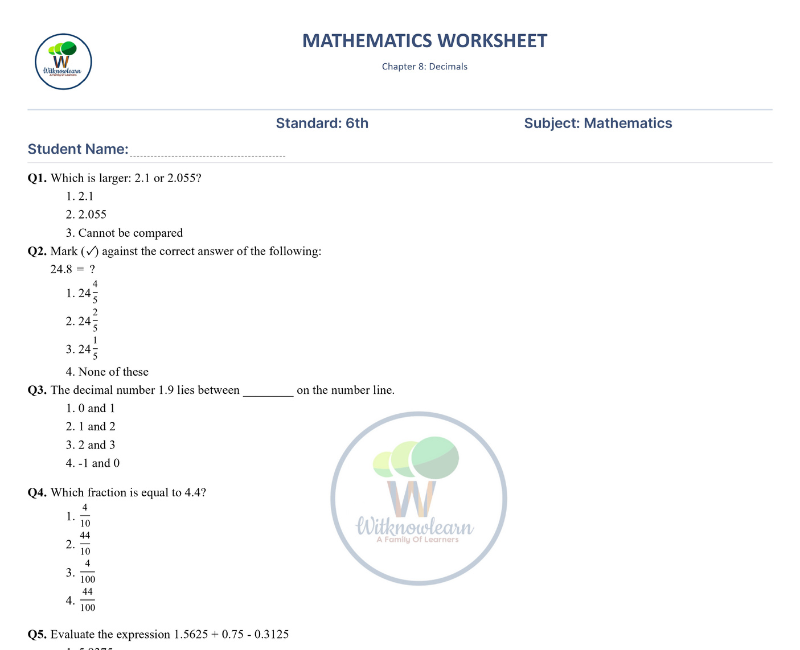 printable-56-questions-decimal-worksheets-for-class-6-with-answer