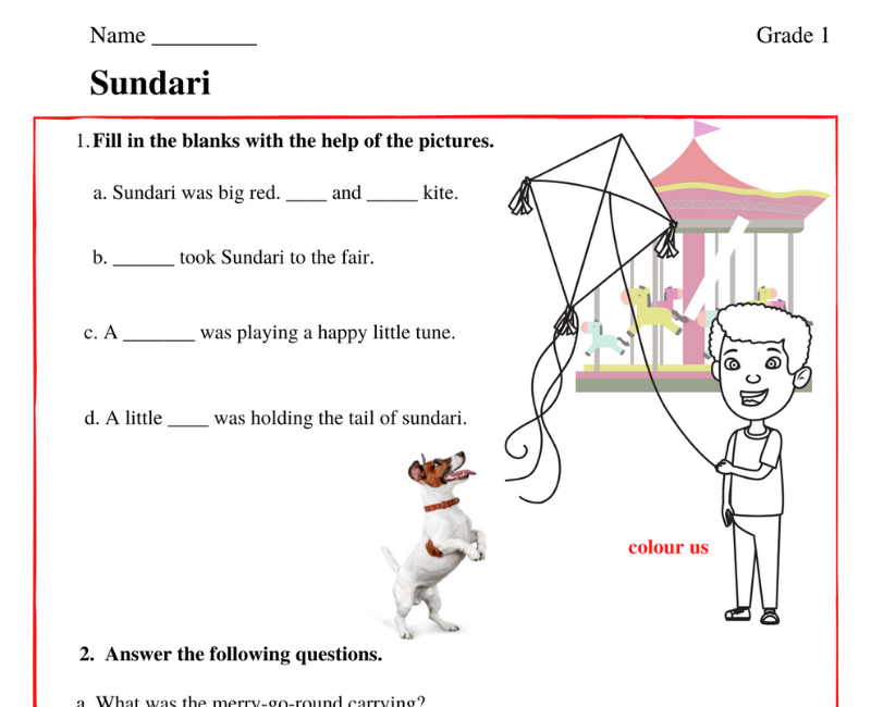 A Comprehensive Guide To The Marigold Chapter 14 Sundari Class 1 Worksheet
