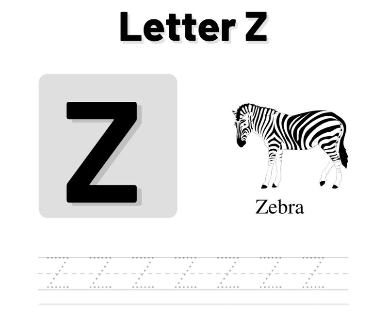 Tracing Letter Z Tracing Letter A To Z Worksheet