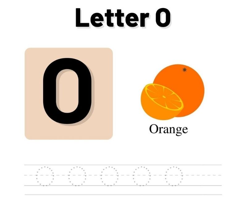 tracing the letter o letter tracing worksheets