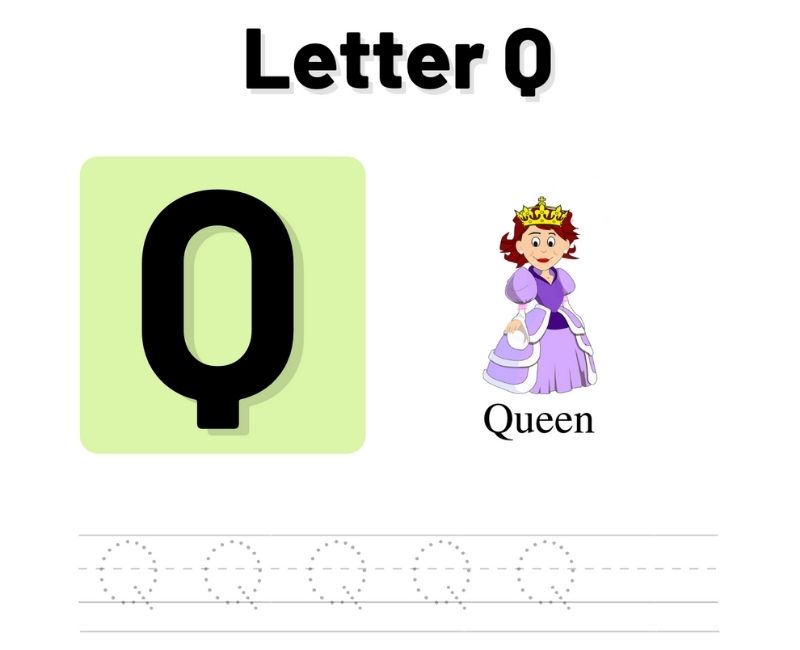 tracing the letter q tracing letter q worksheets