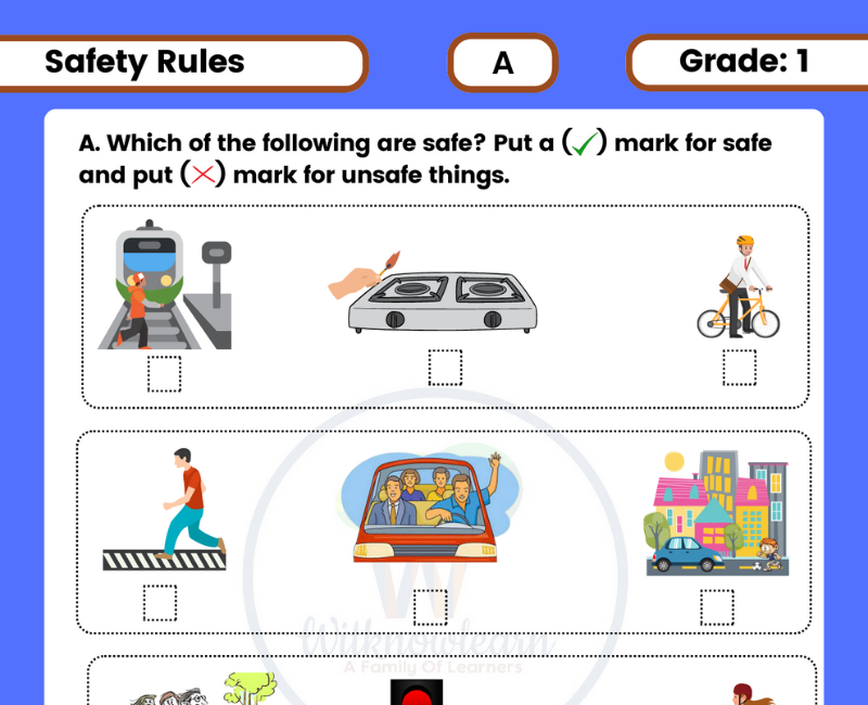 Worksheet On Safety Rules For Class 1 0 2022 09 08 010348 