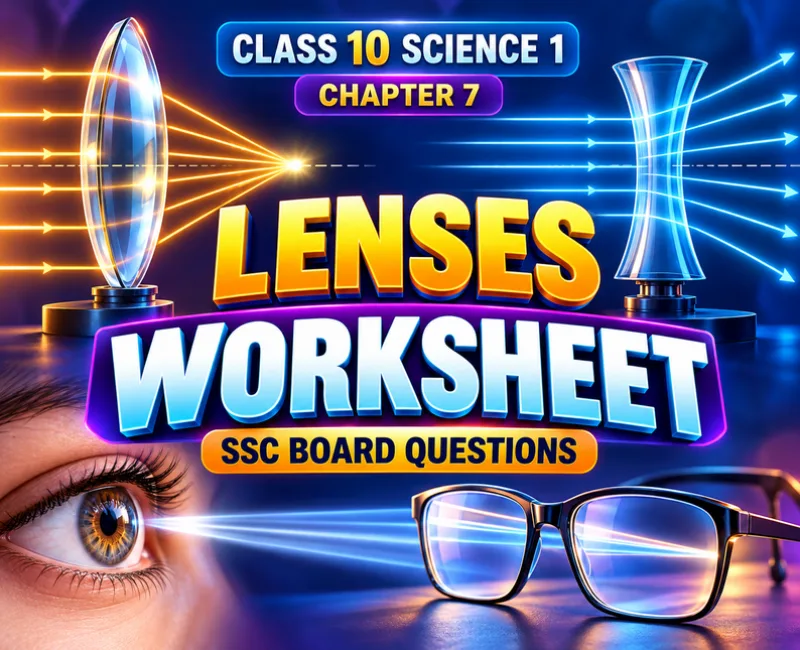 class 10 lenses worksheet maharashtra board