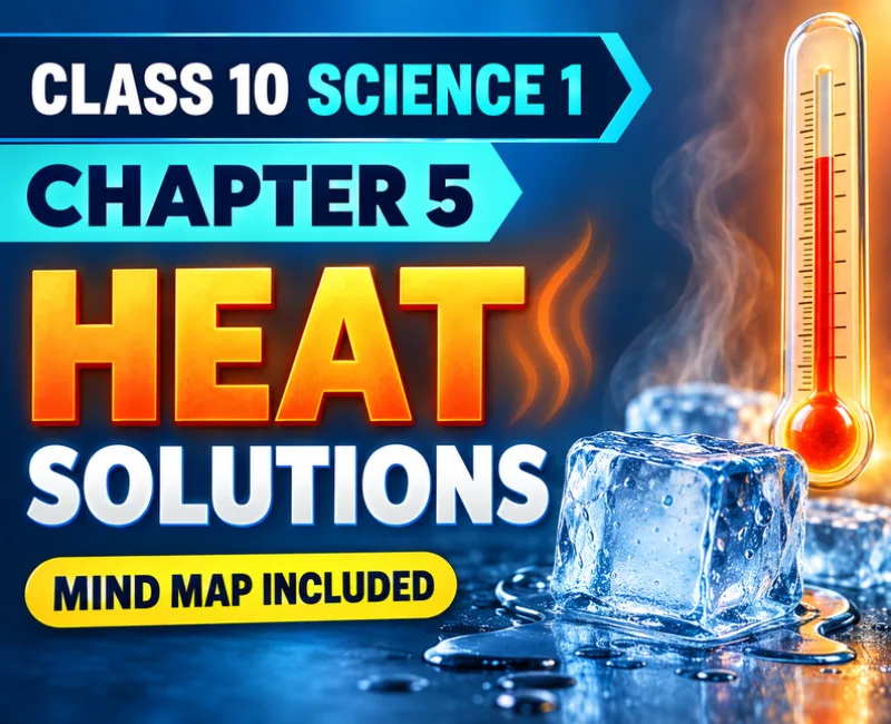 Class 10 Science 1 Chapter 5 Heat solutions with mind map