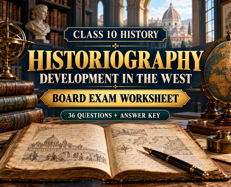 Historiography Development in the West Worksheet class 10 history chapter 1 from maharashtra state board i